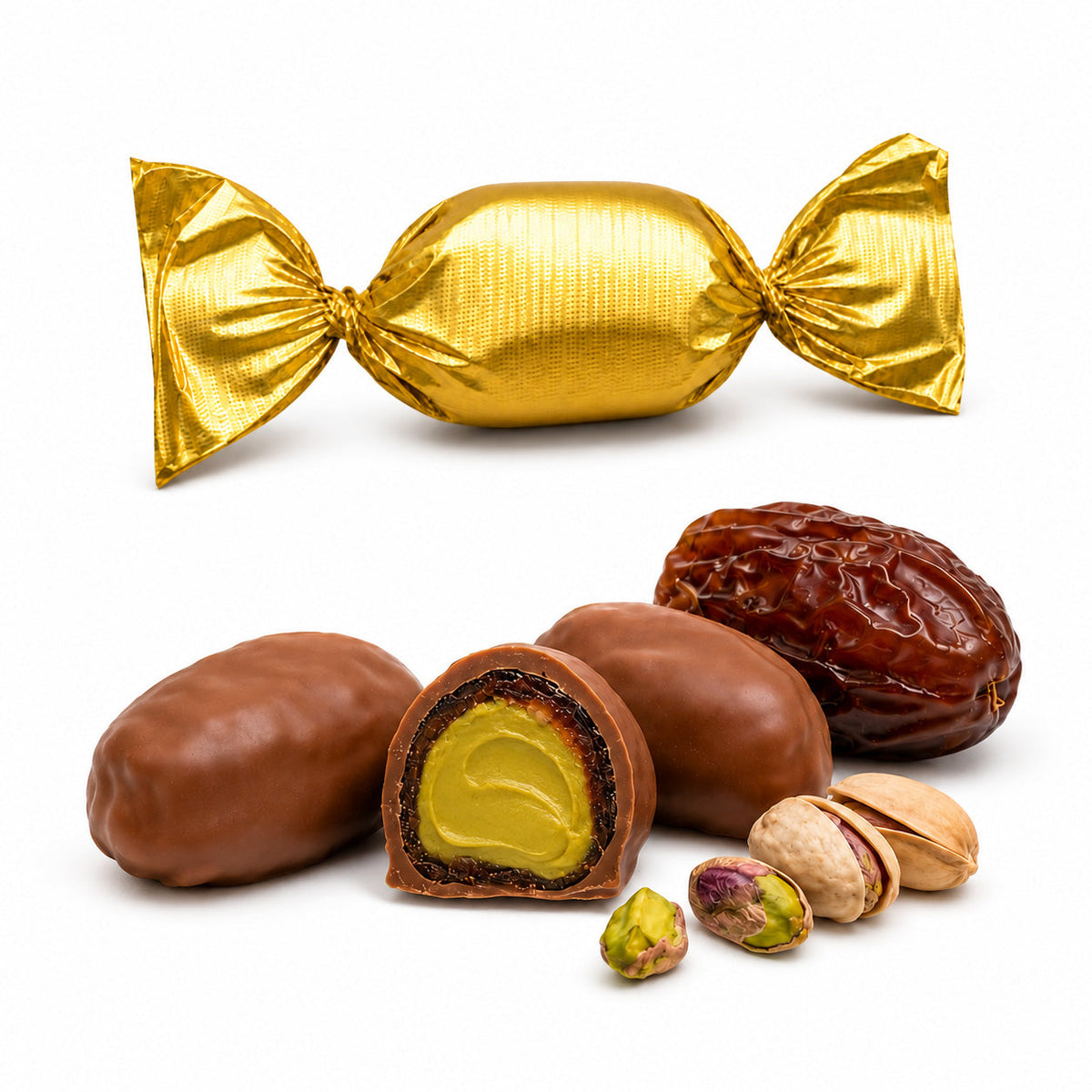 Crème Date Pistachio - 10 pcs