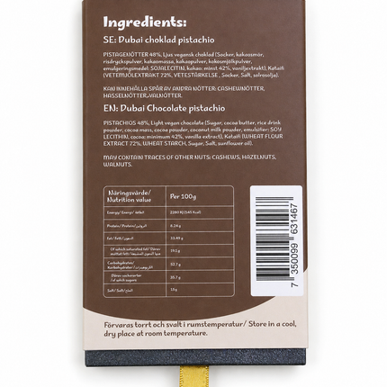Dubai Choklad Extra - 200g