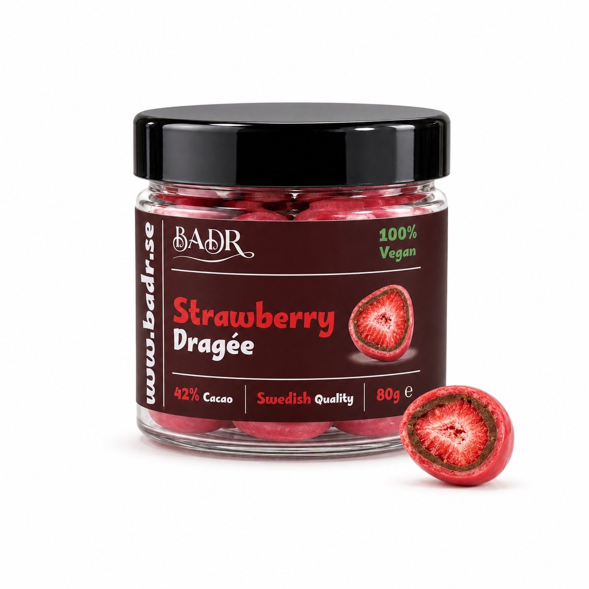 Strawberry Dragées - 80g