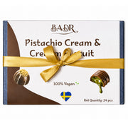 Pralines with Pistachio Cream & Caramel Biscuit – 24 pcs
